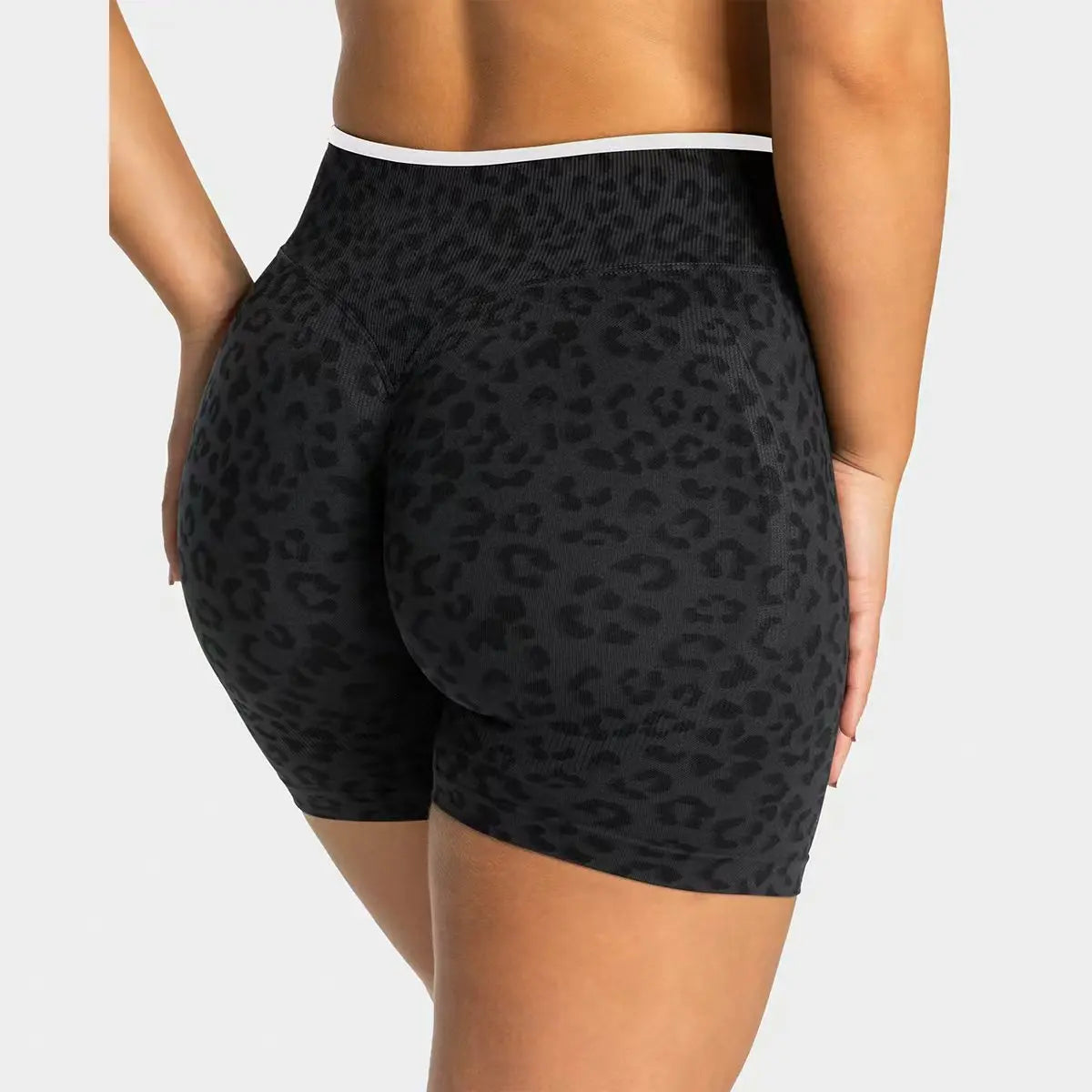 Leopard Peach Shorts