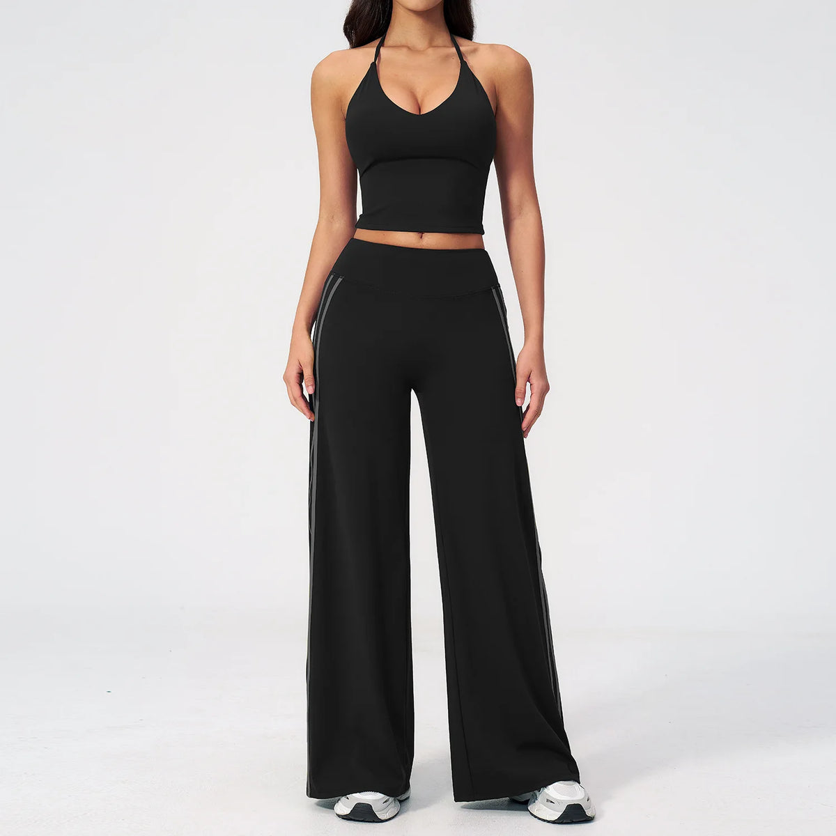 Y-Back Stripe Pants Set