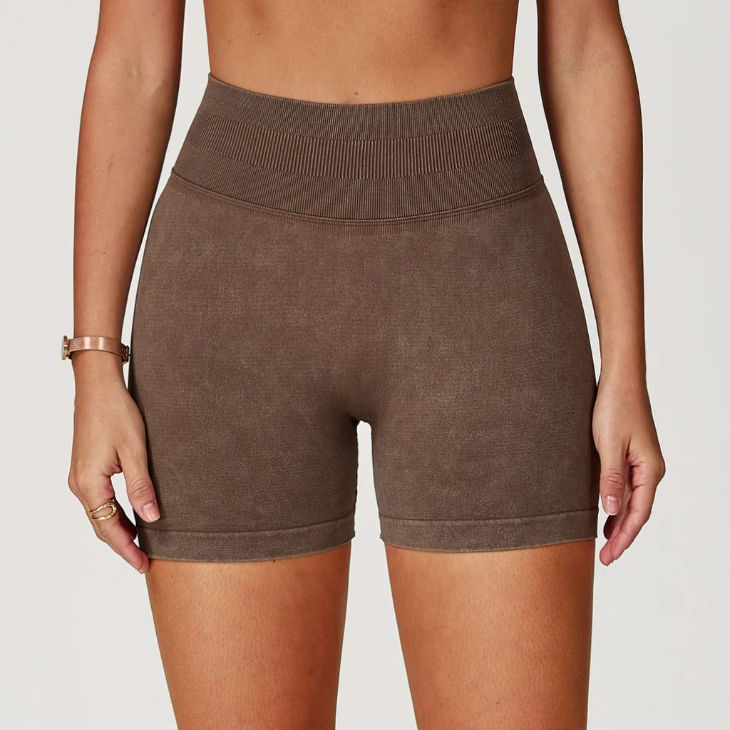 Sand-Washed Yoga Shorts