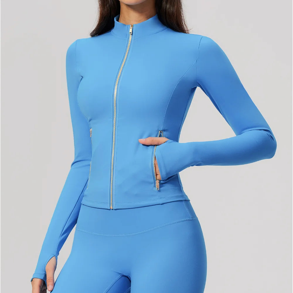 Thumbhole Crop Jacket