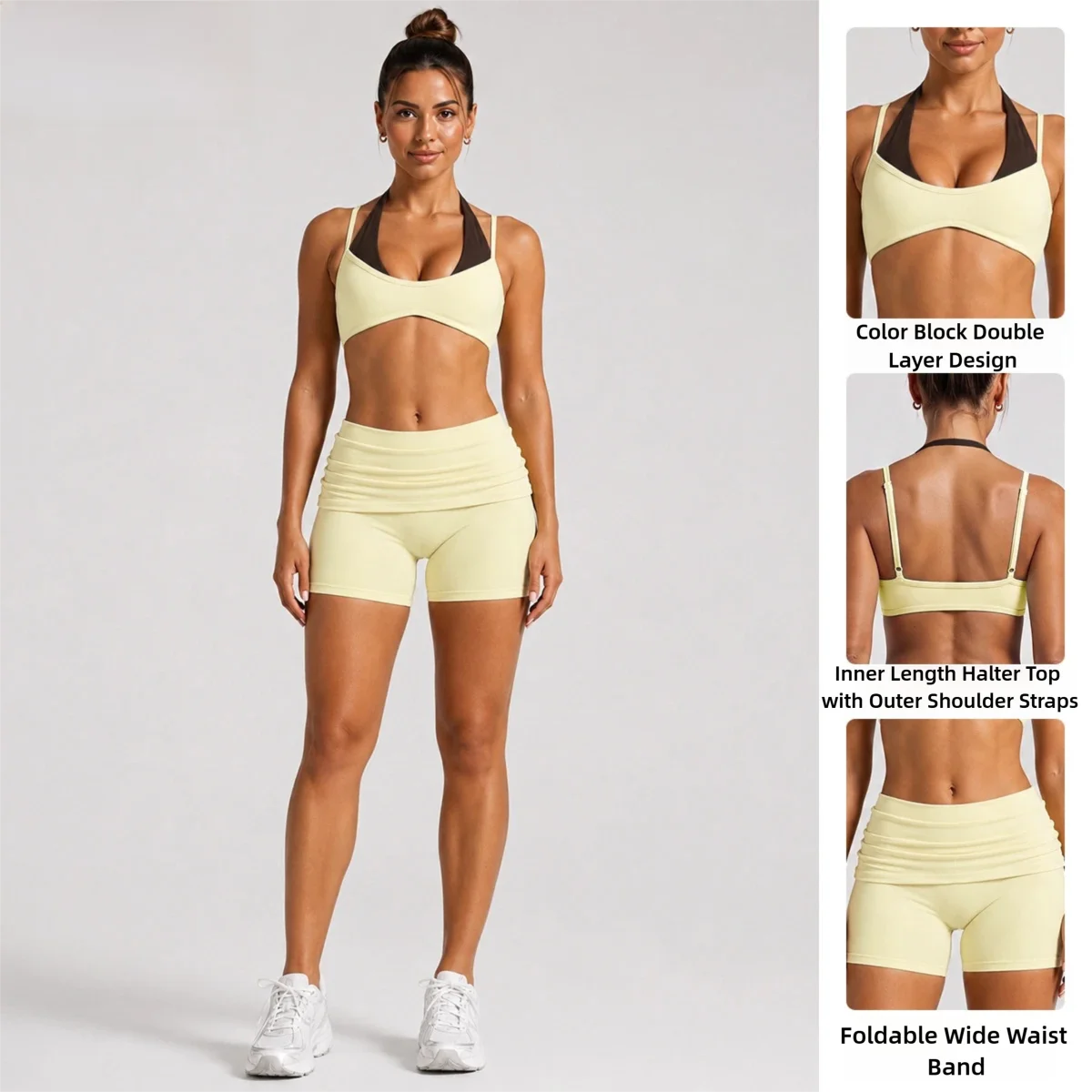 Halter Running Shorts Set