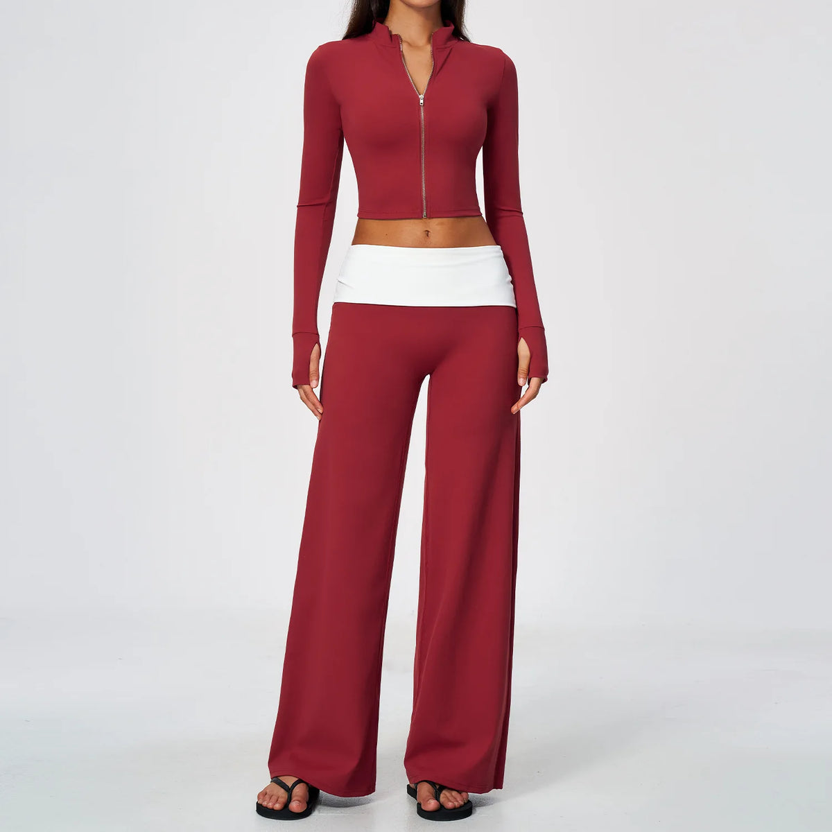 Zip Jacket Slim Set