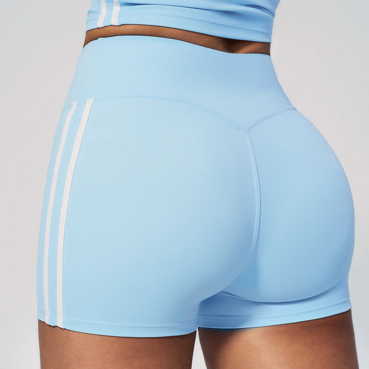 Seamless-Front Biker Shorts