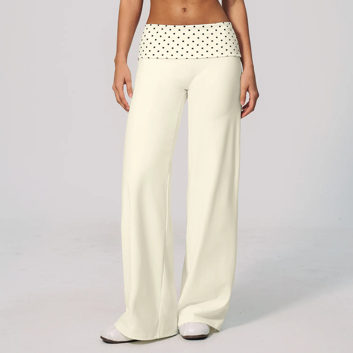 Fold-Over Flare Pants
