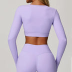 Hollow-Out Long Sleeve Top
