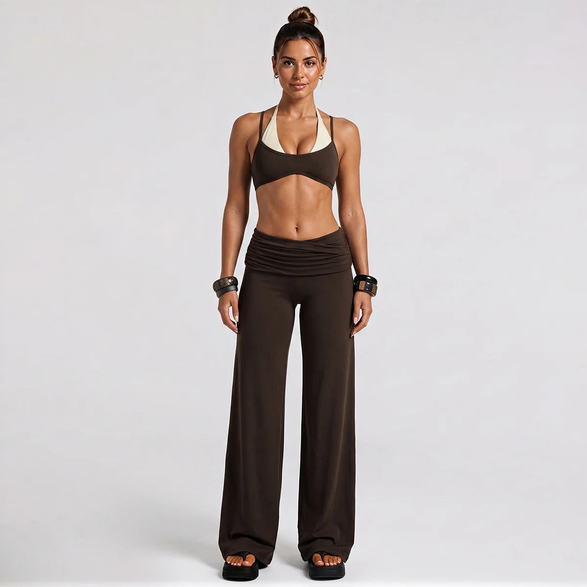 Faux Layer Pants Set