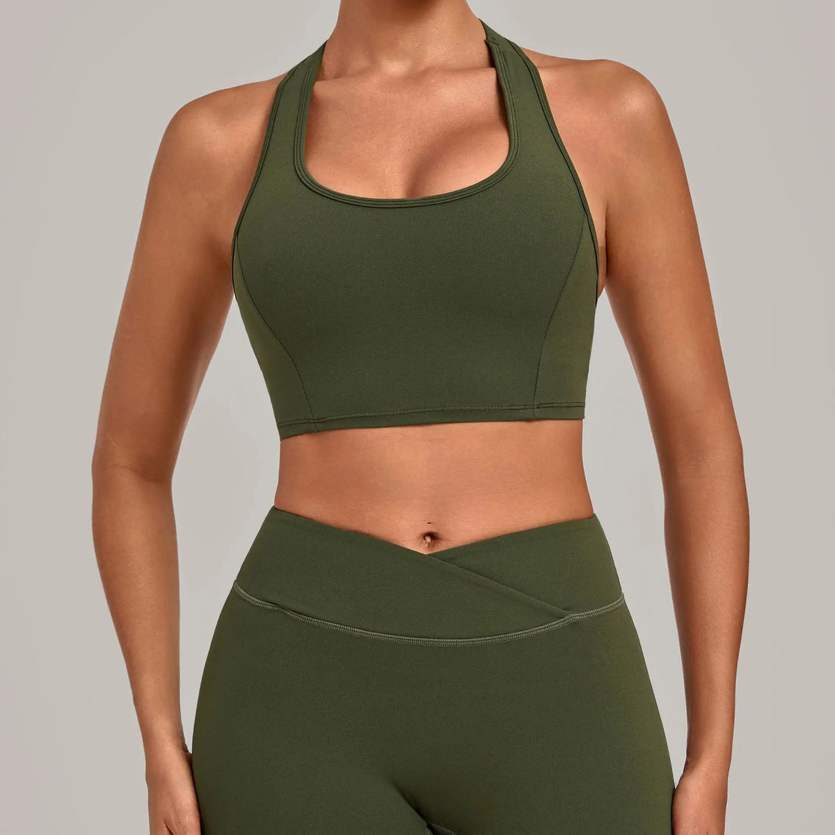 Scrunch Cross-Back Bra