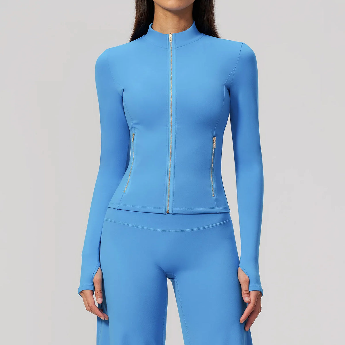 Thumbhole Crop Jacket