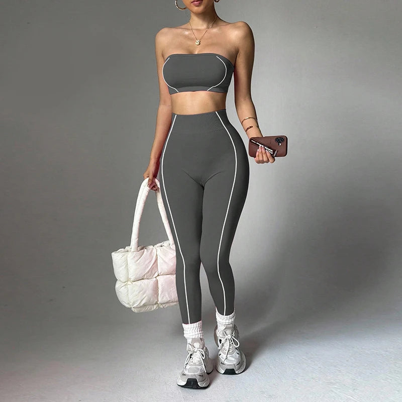 Wrap Top Scrunch Set