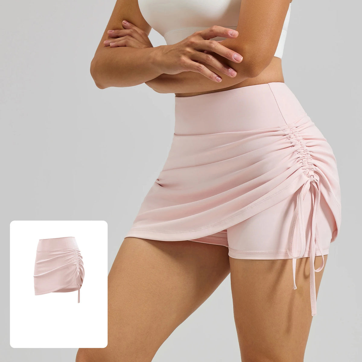 Ruffle Pleated Skort