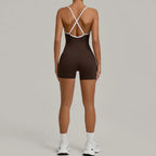 Cross-Strap Short Romper