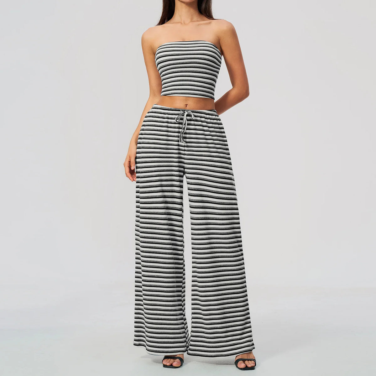 Ribbed Zip Top Set