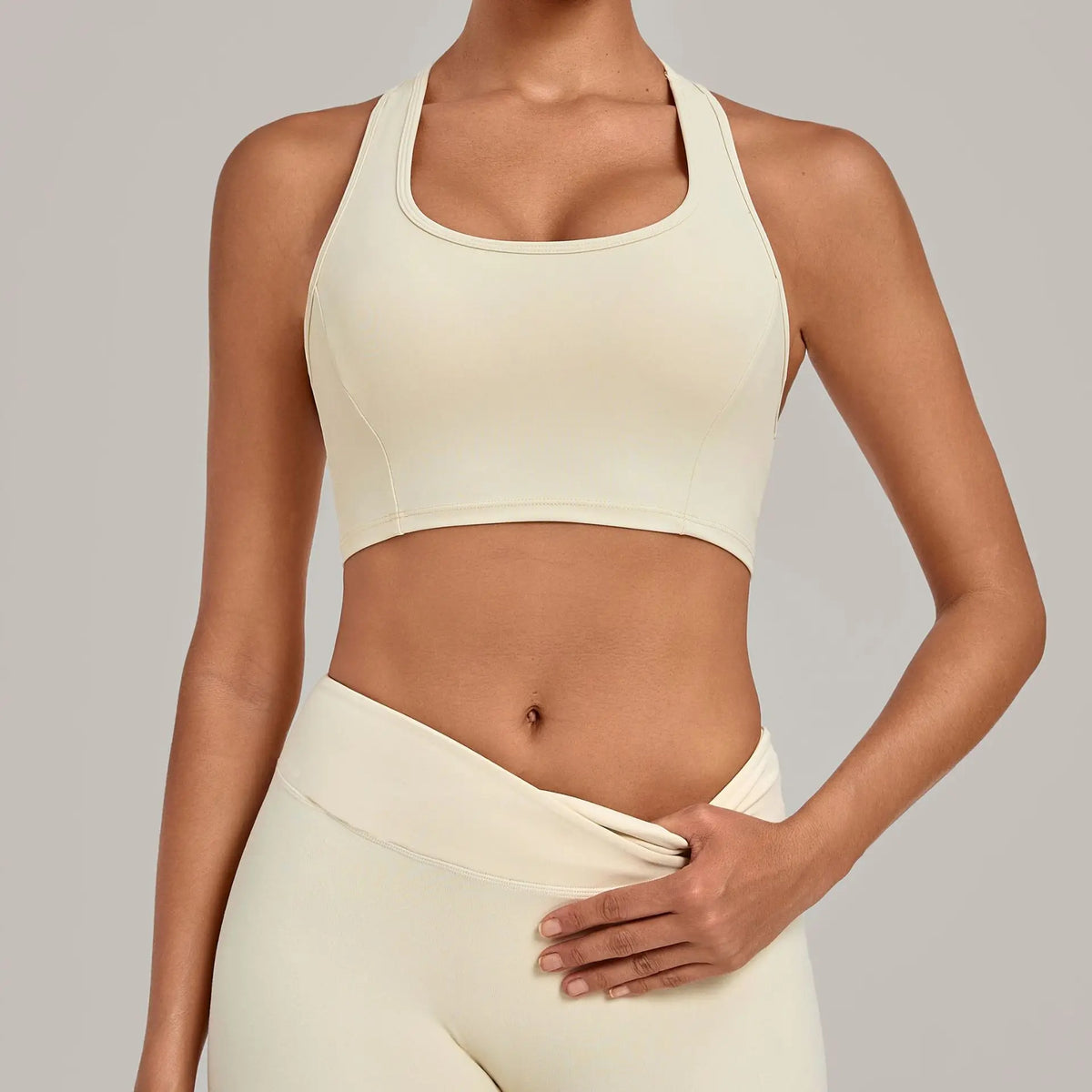 Scrunch Cross-Back Bra