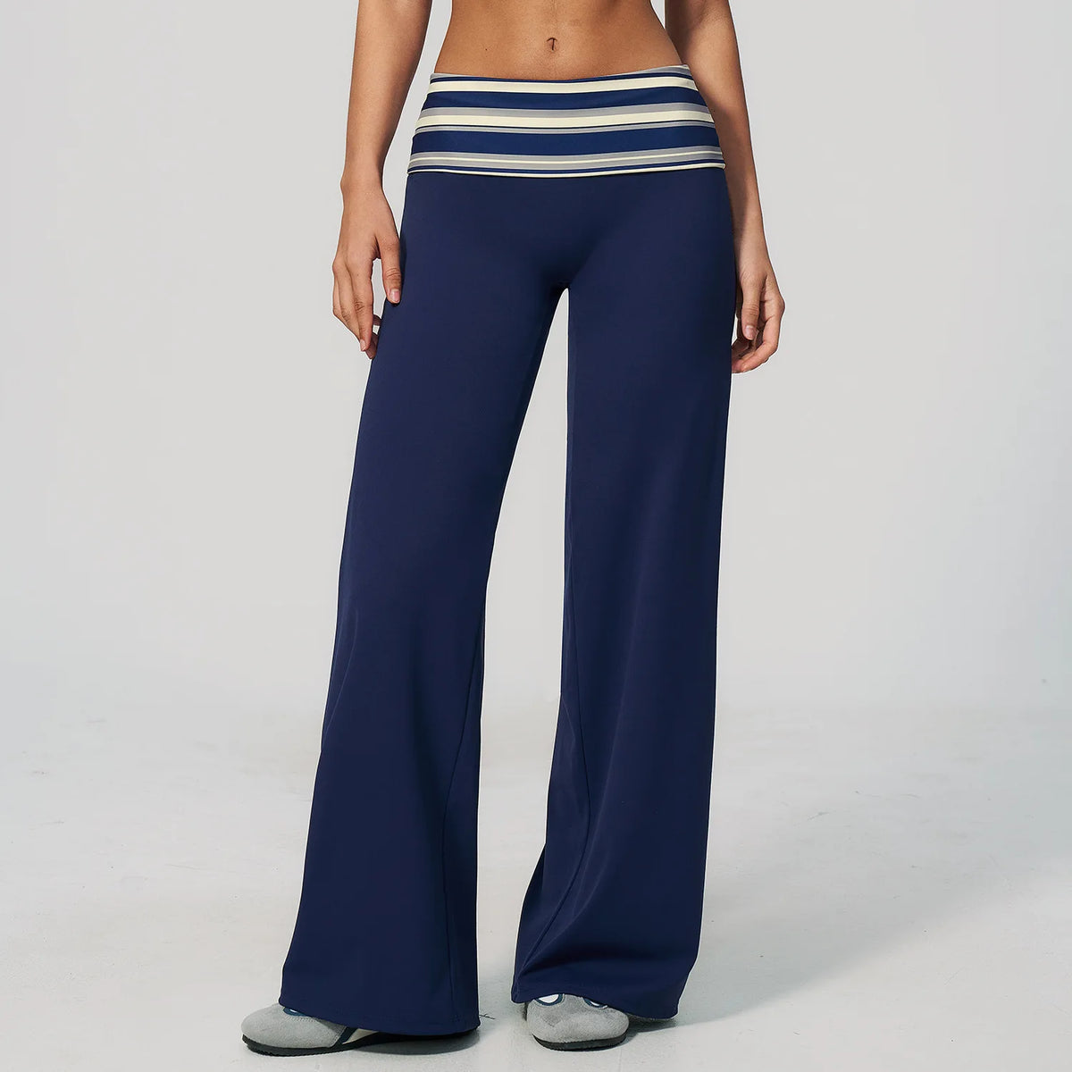 Fold-Over Flare Pants