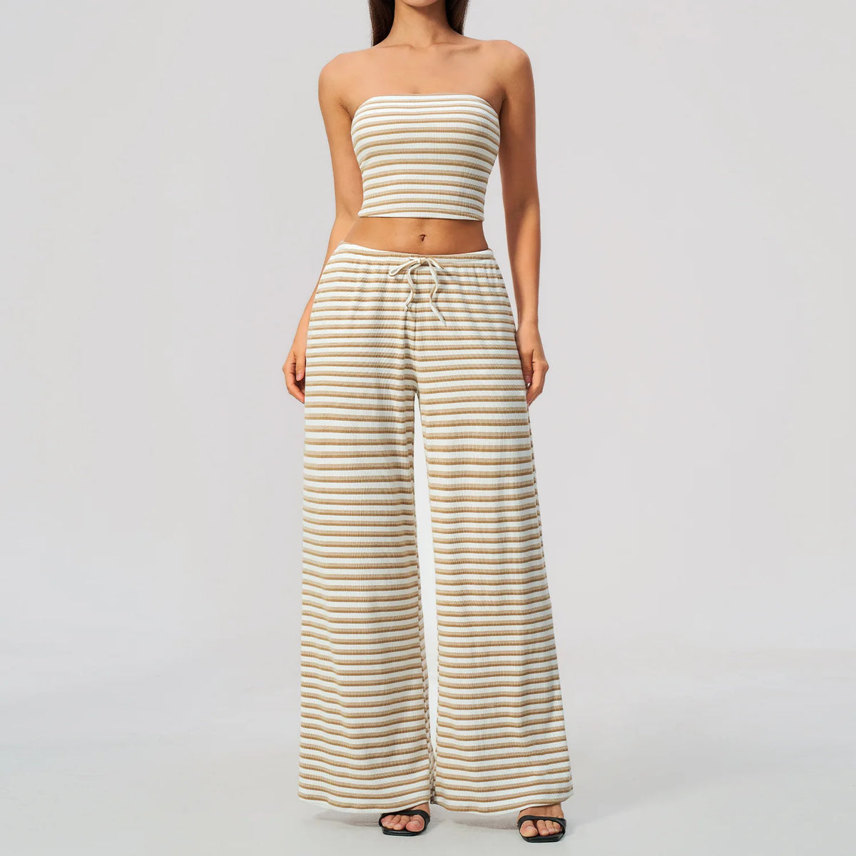 Ribbed Zip Top Set