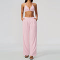 Pleated Wide-Leg Set