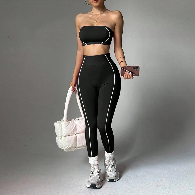 Wrap Top Scrunch Set