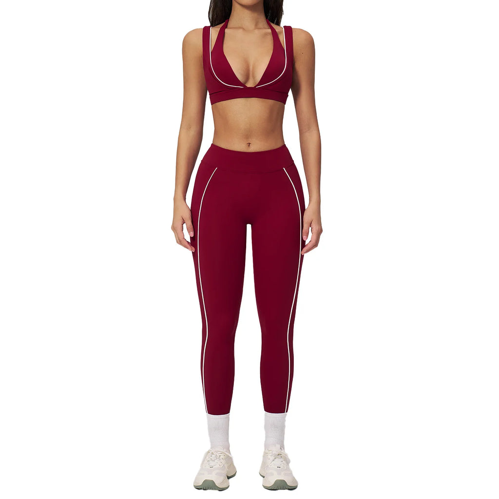 Cross-Back Leggings Set