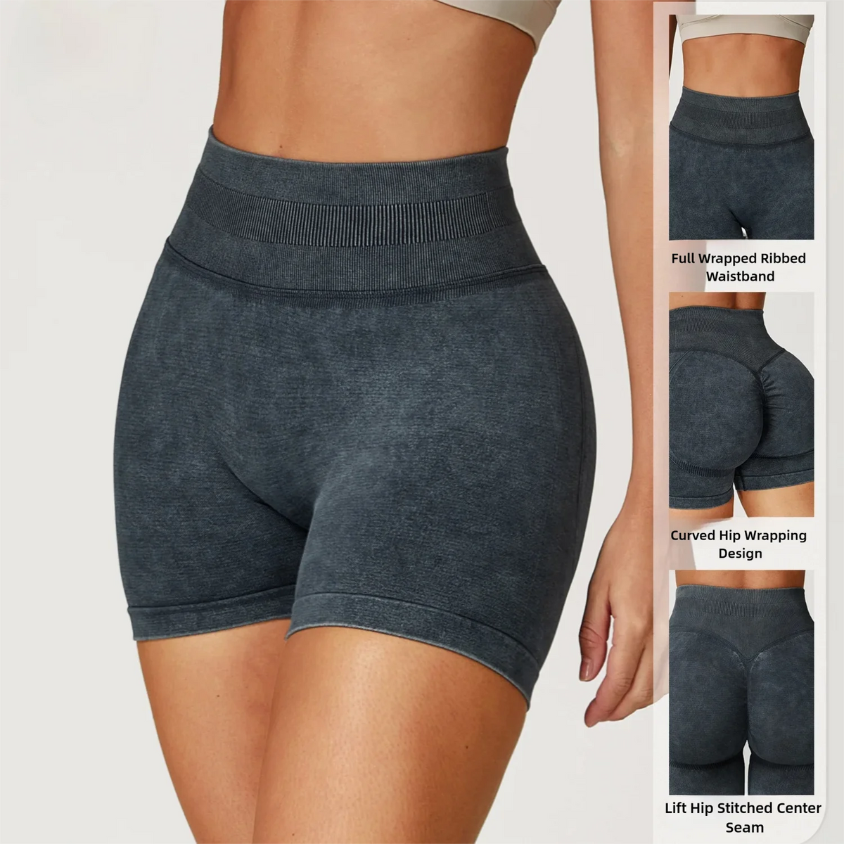 Sandwashed Scrunch Shorts