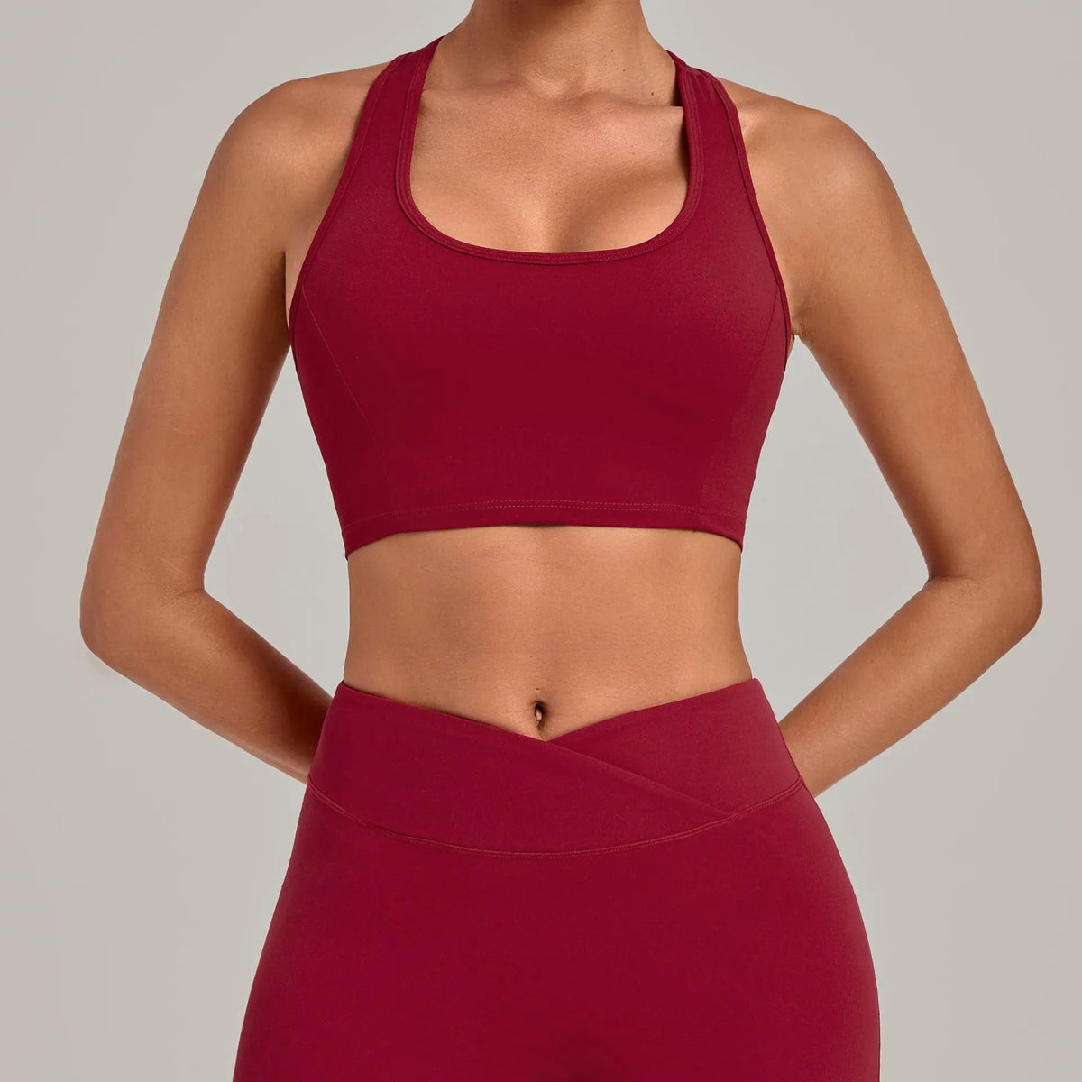 Scrunch Cross-Back Bra