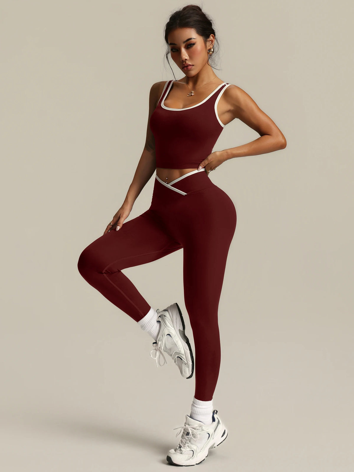 Crossover V Leggings Set