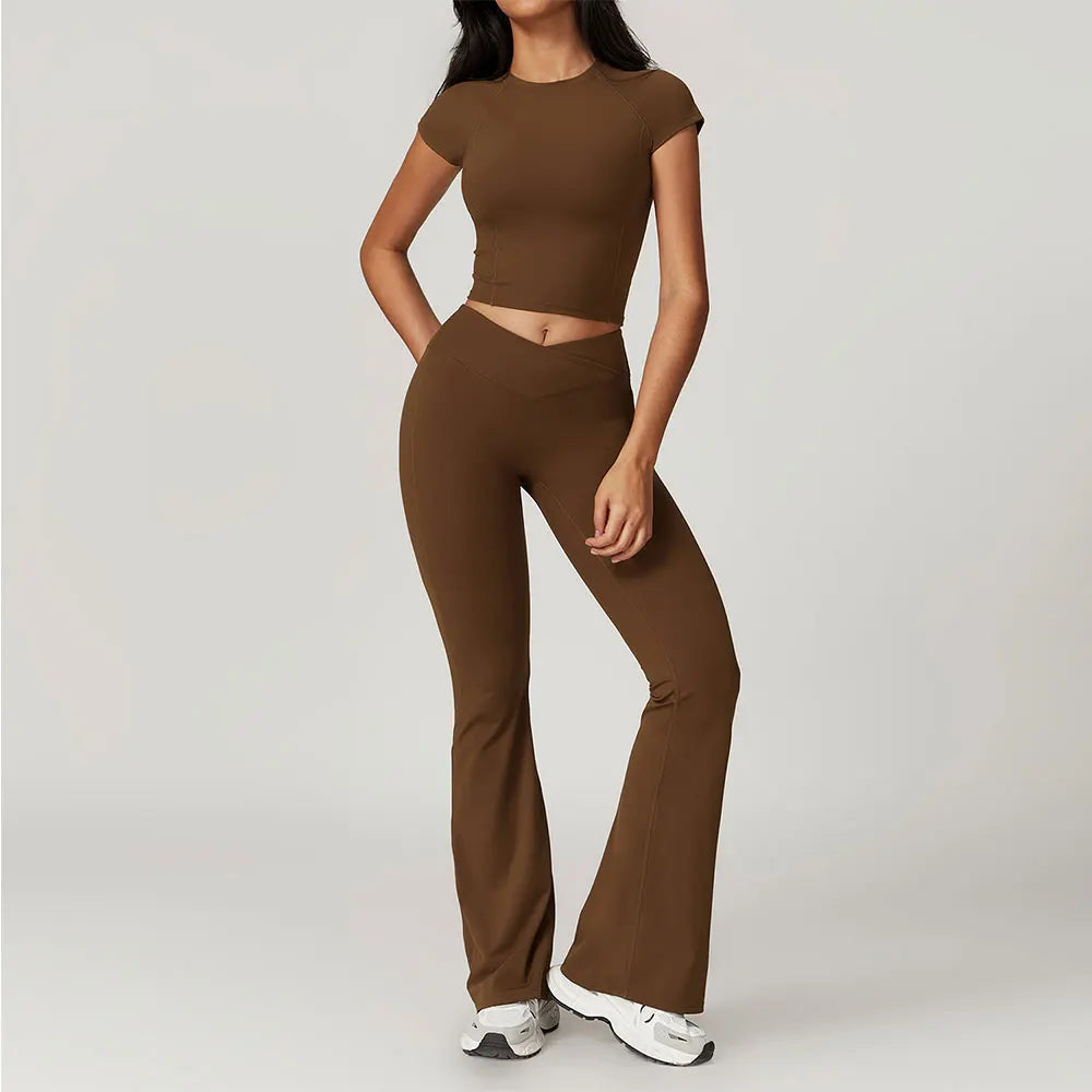 Crop Tee Leggings Set
