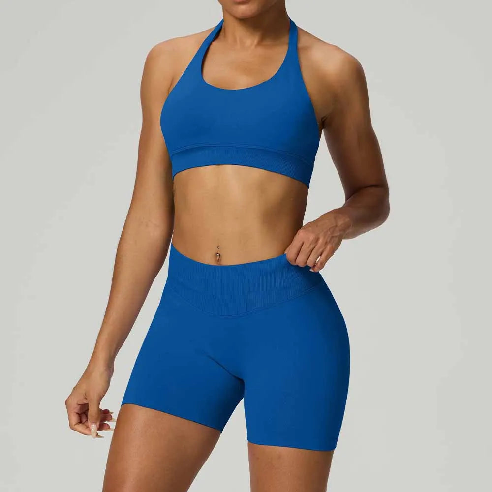 Halter Corset Shorts Set
