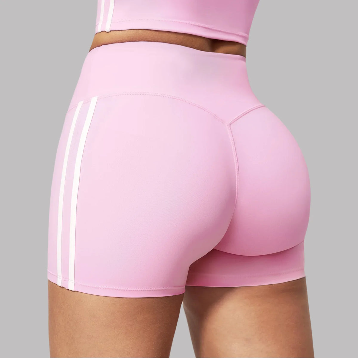 Seamless-Front Biker Shorts
