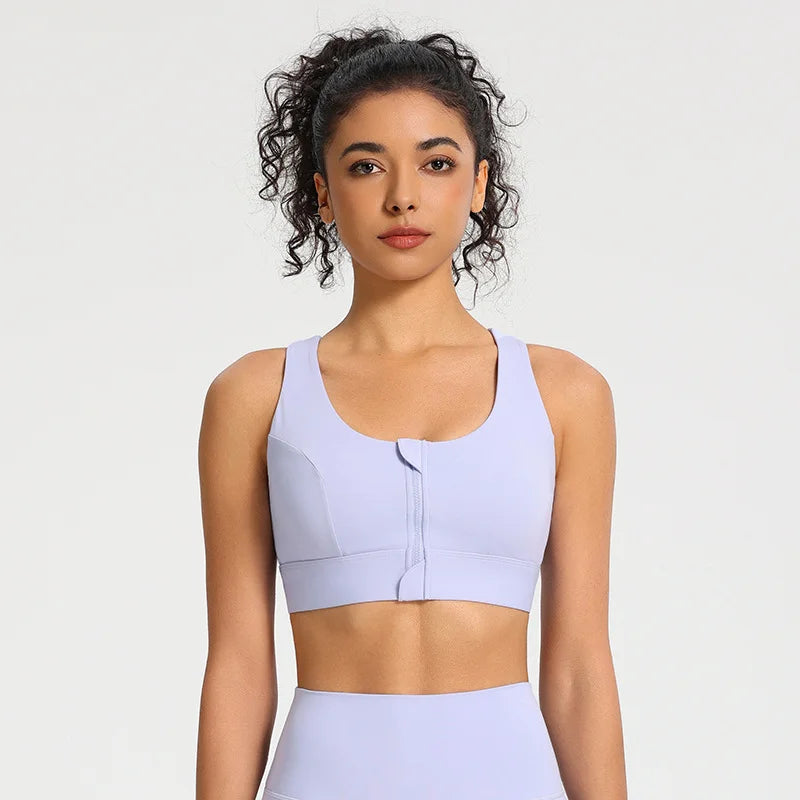 Front-Zip Sports Bra