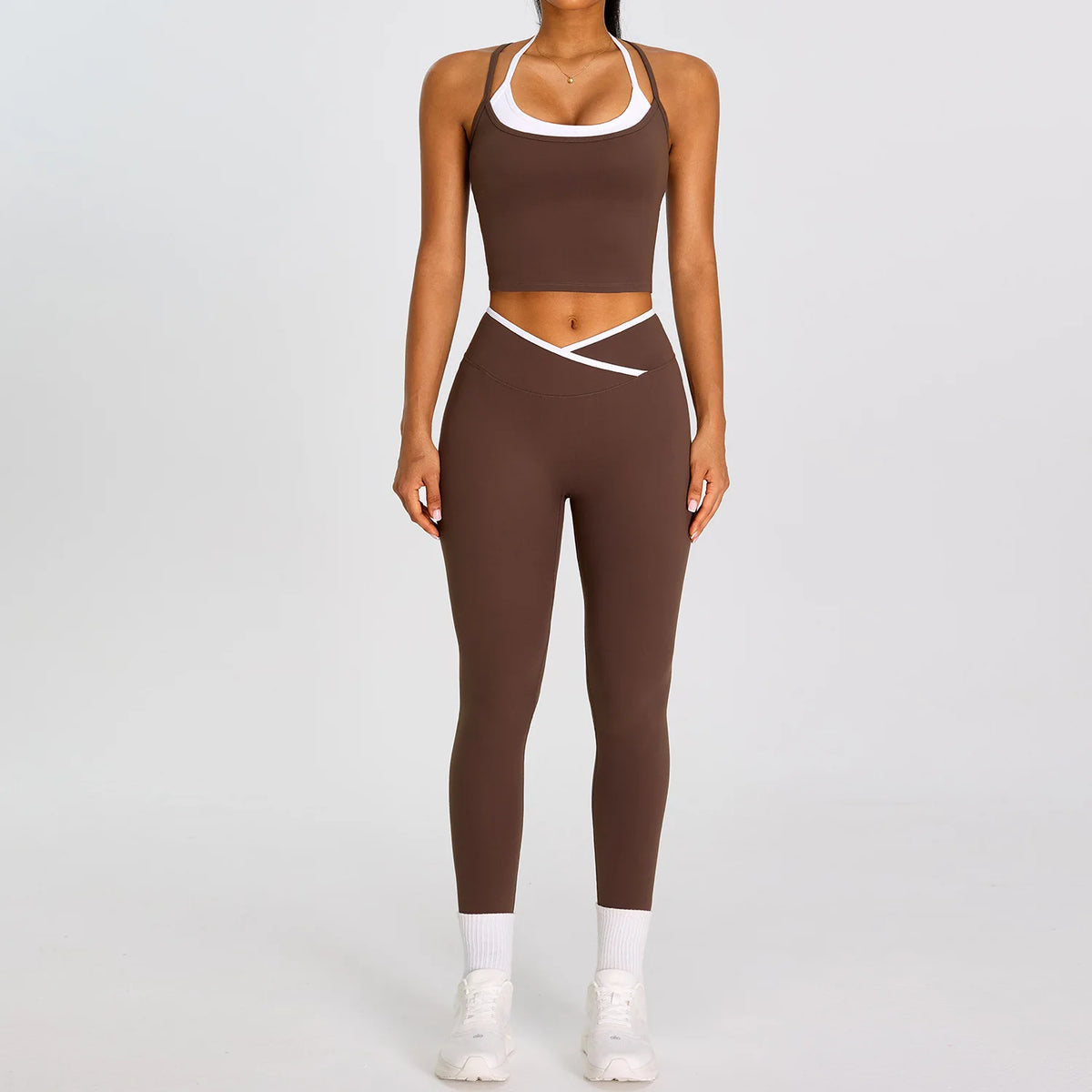 V-Cross Leggings Set