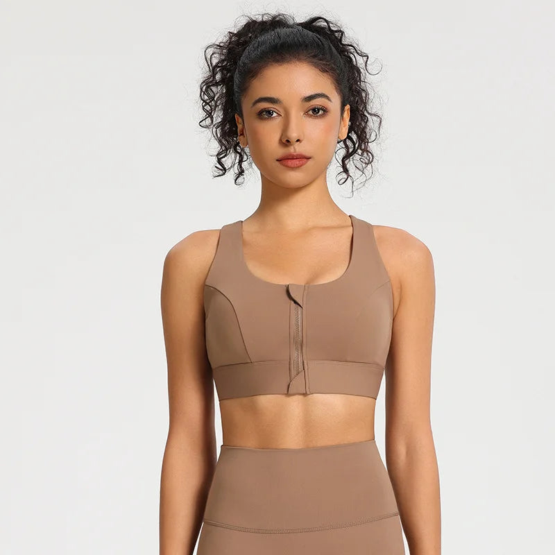 Front-Zip Sports Bra