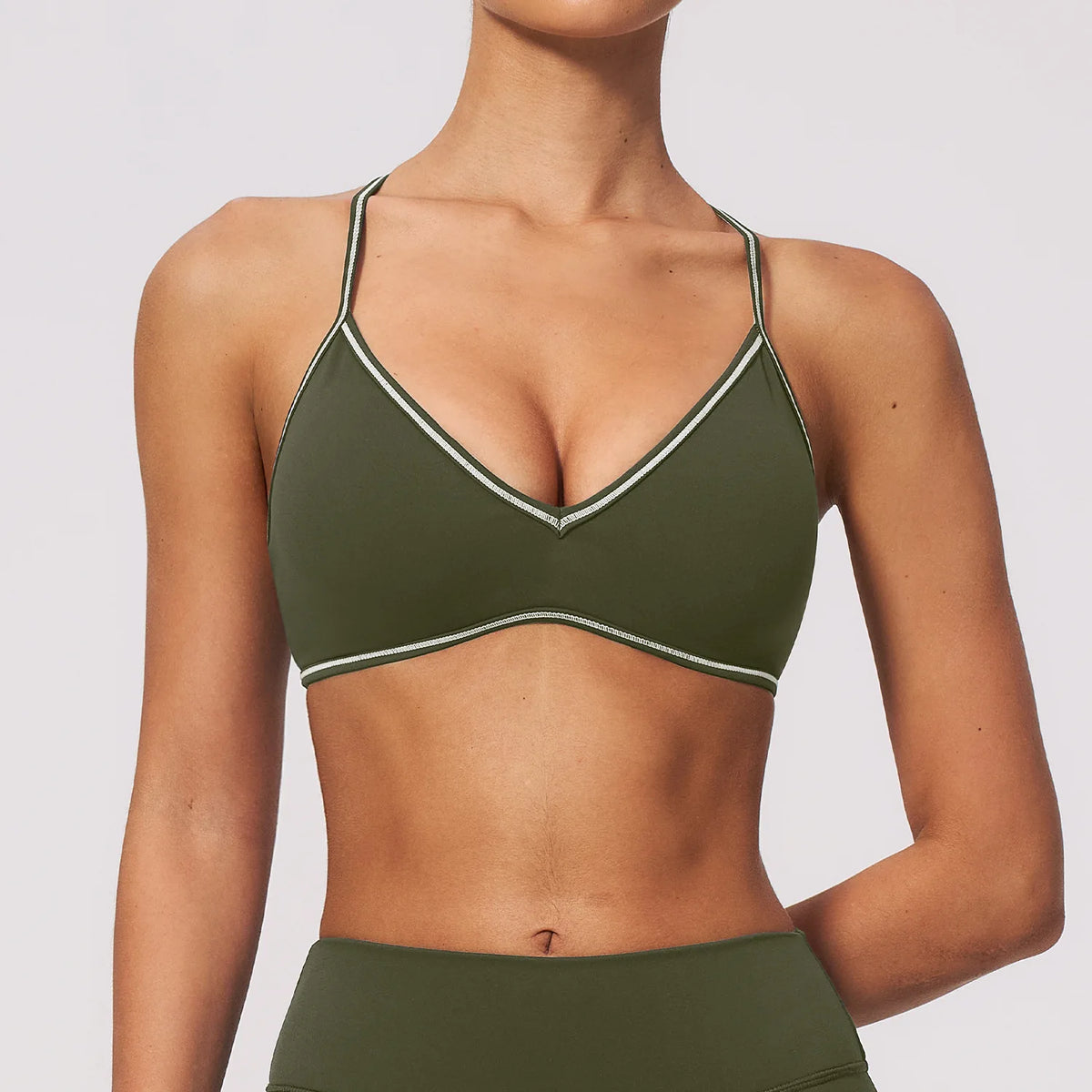 Deep-V T-Back Bra