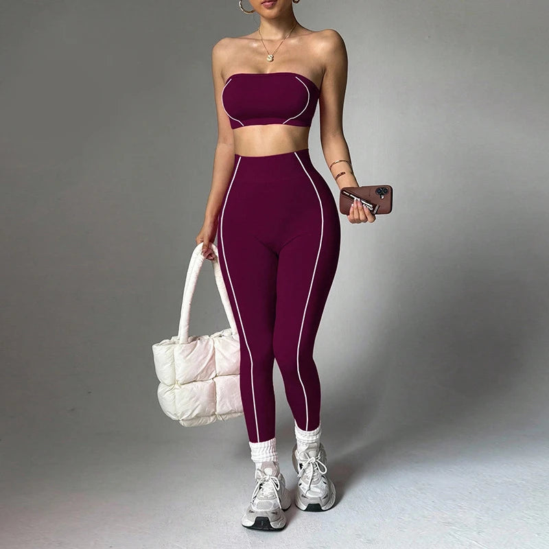 Wrap Top Scrunch Set