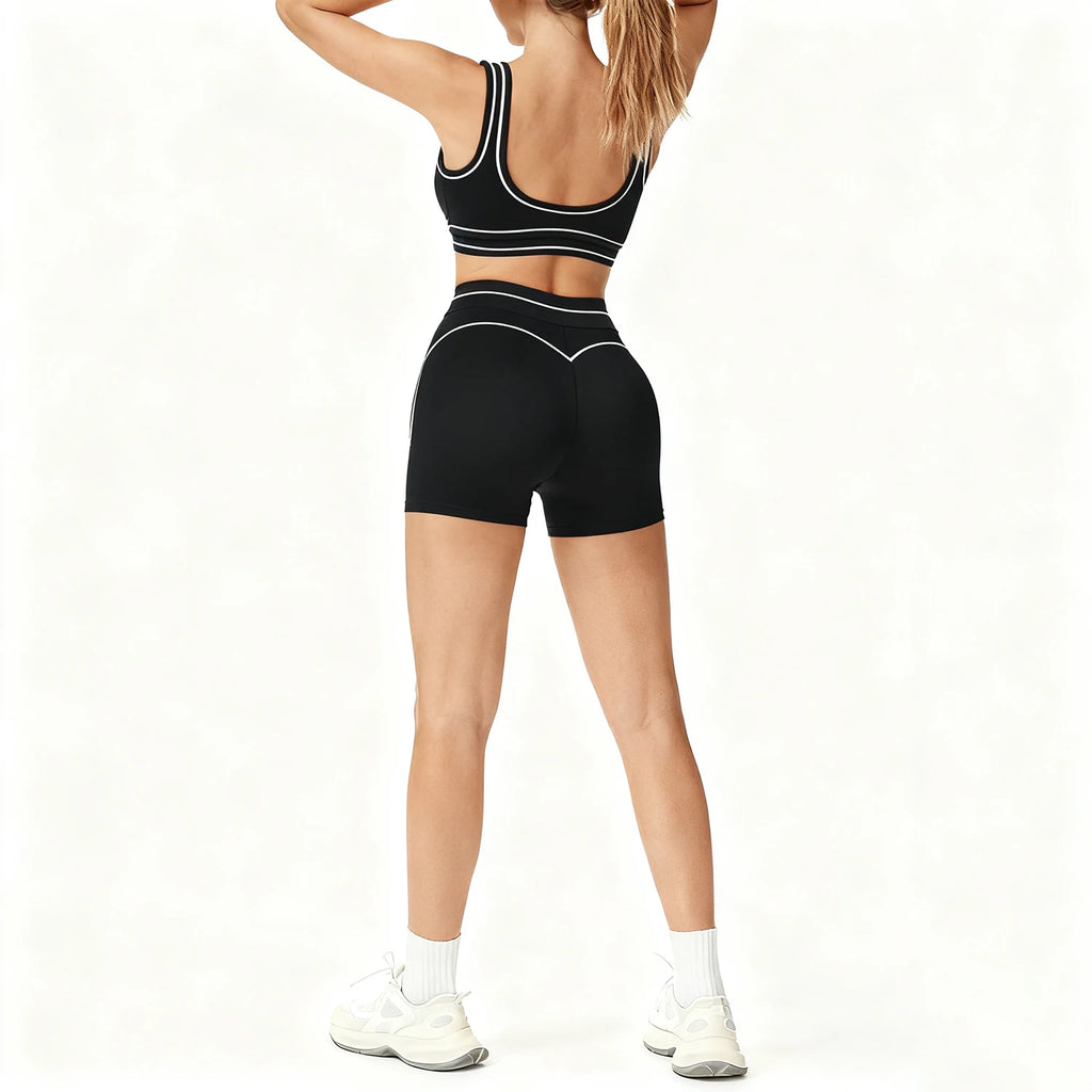 Seamless Compression Shorts Set