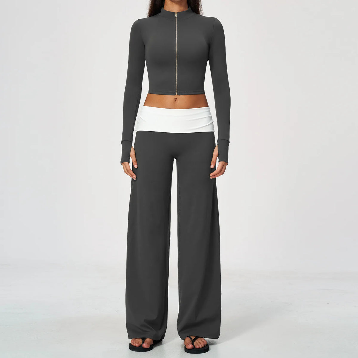 Zip Jacket Slim Set