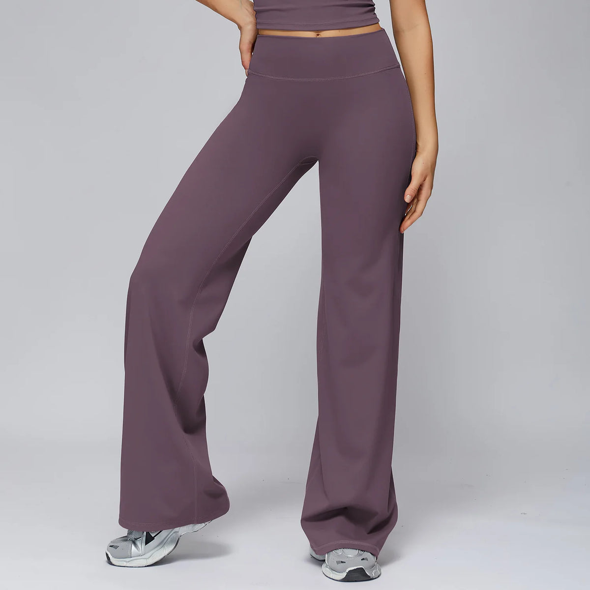 Shaped Hip Flare Pants