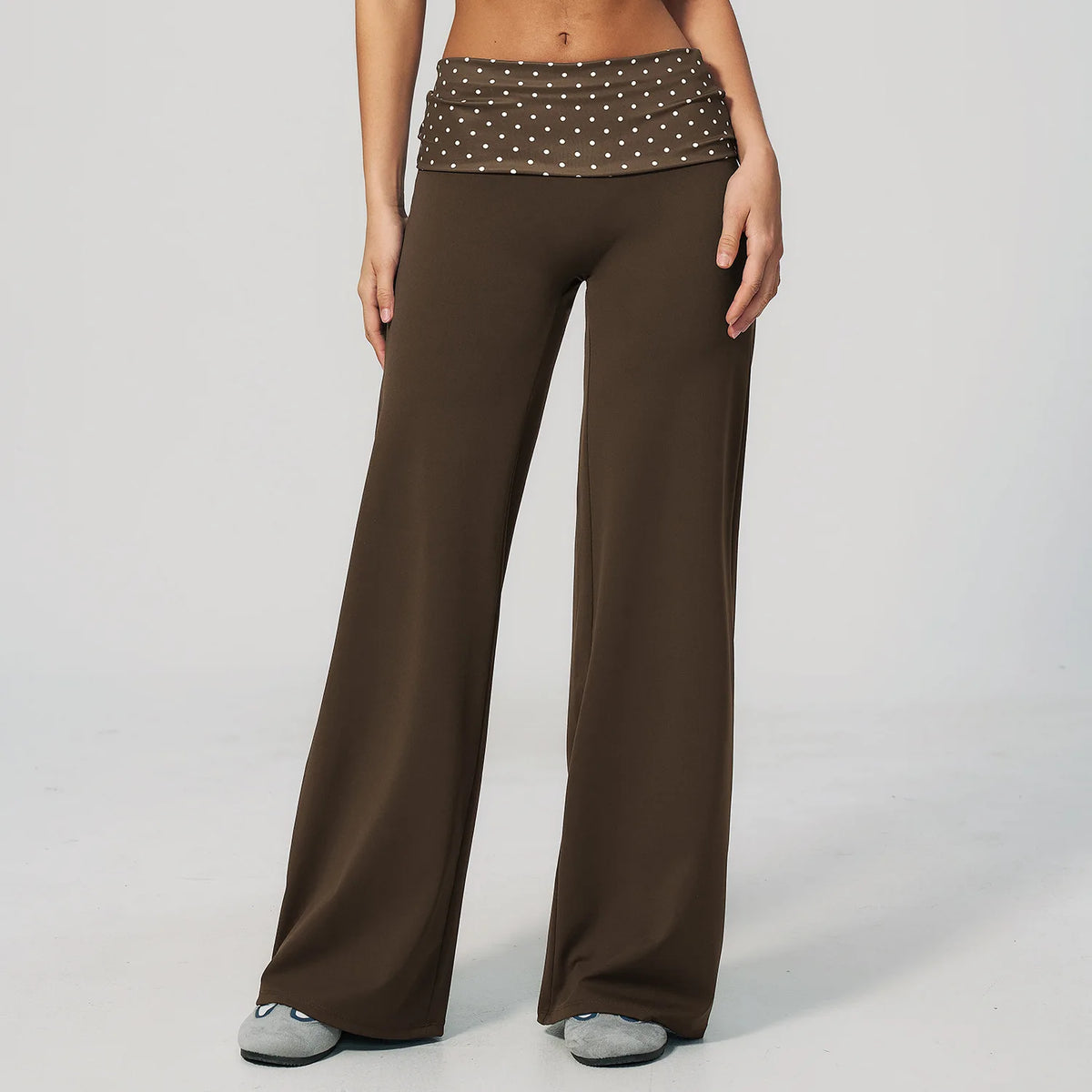 Fold-Over Flare Pants
