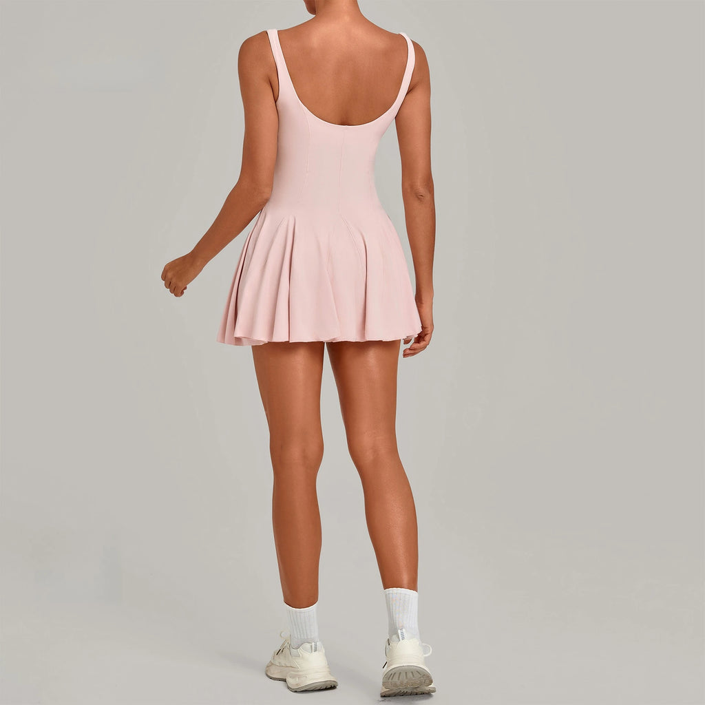 Floral Back Tennis Dress