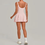 Floral Back Tennis Dress