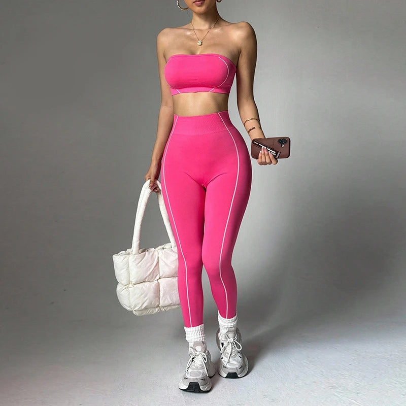 Wrap Top Scrunch Set