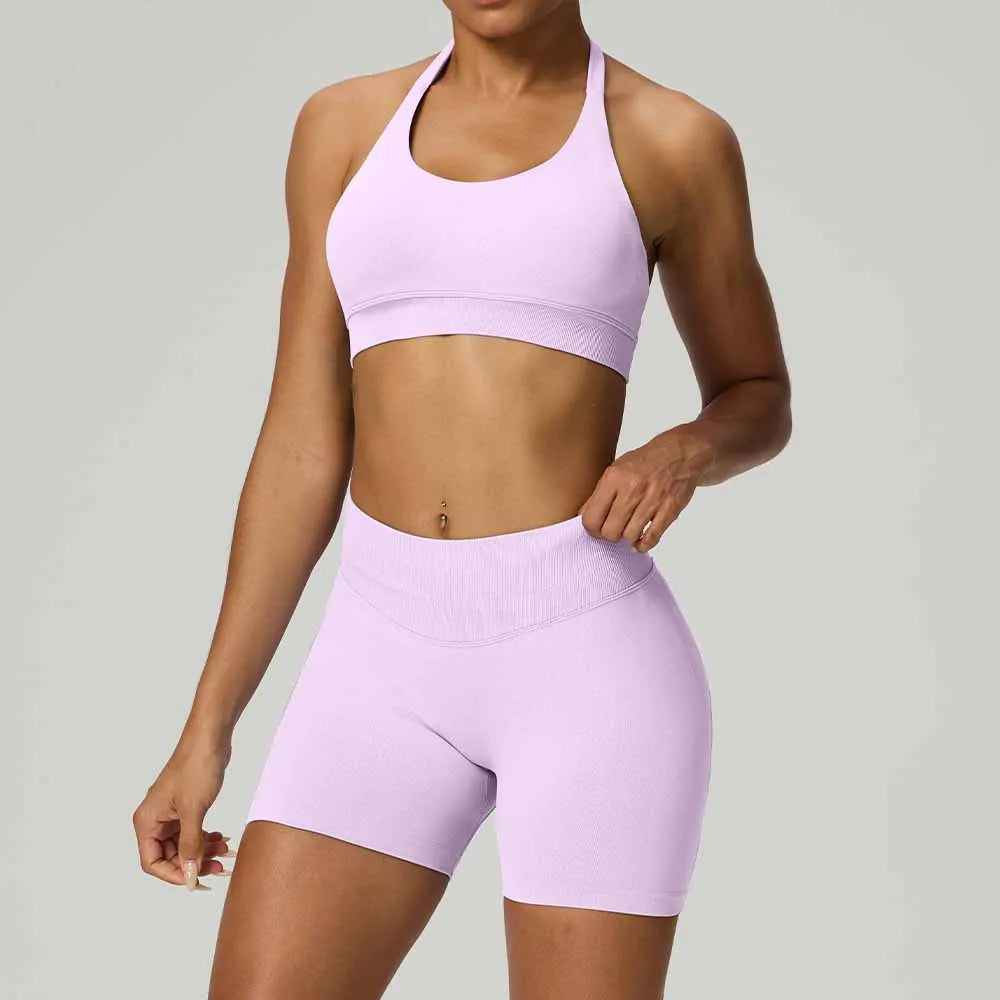 Halter Corset Shorts Set