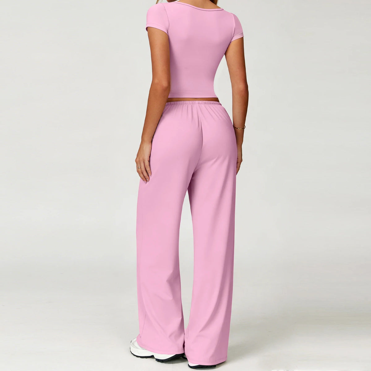 Square Neck Wide-Leg Set