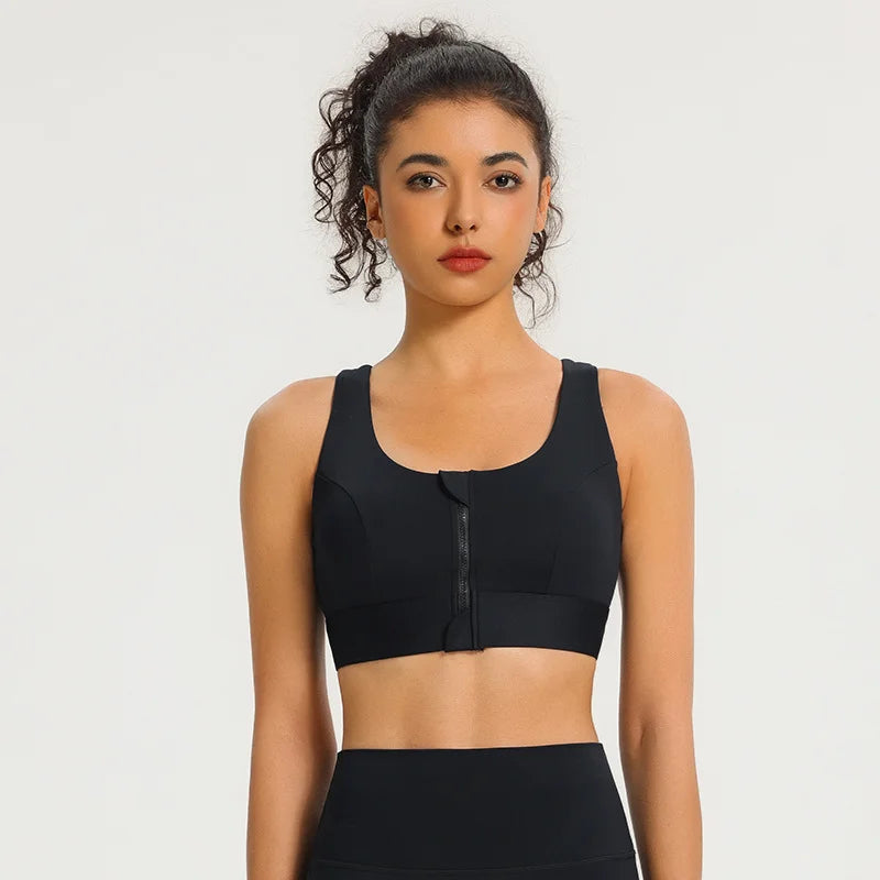 Front-Zip Sports Bra