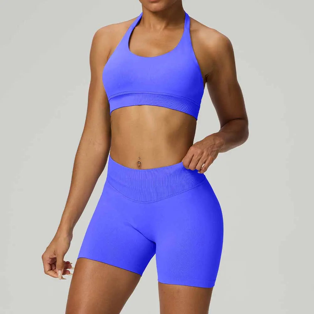 Halter Corset Shorts Set