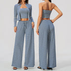 Ribbed Zip Top Set