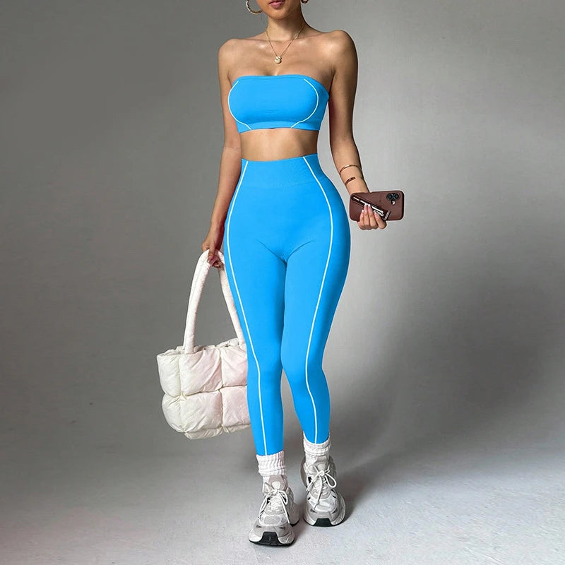 Wrap Top Scrunch Set