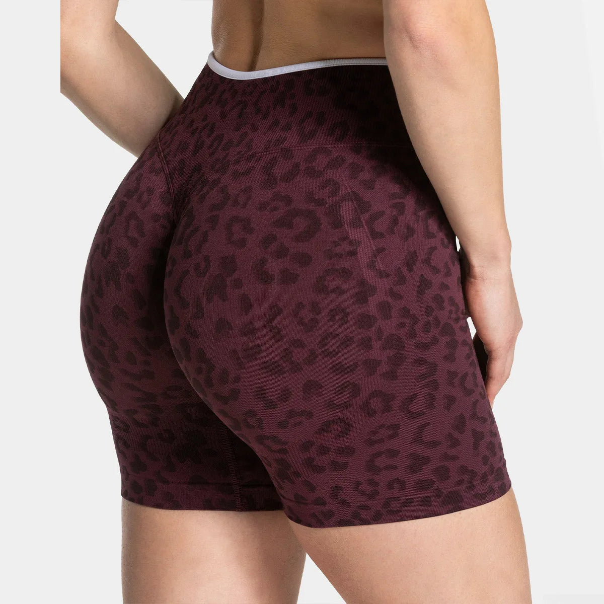 Leopard Peach Shorts