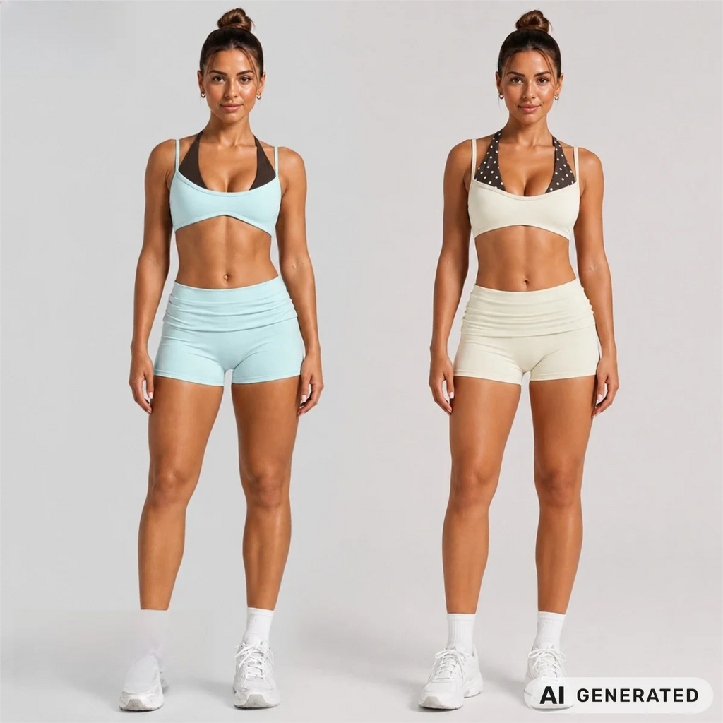 Halter Running Shorts Set