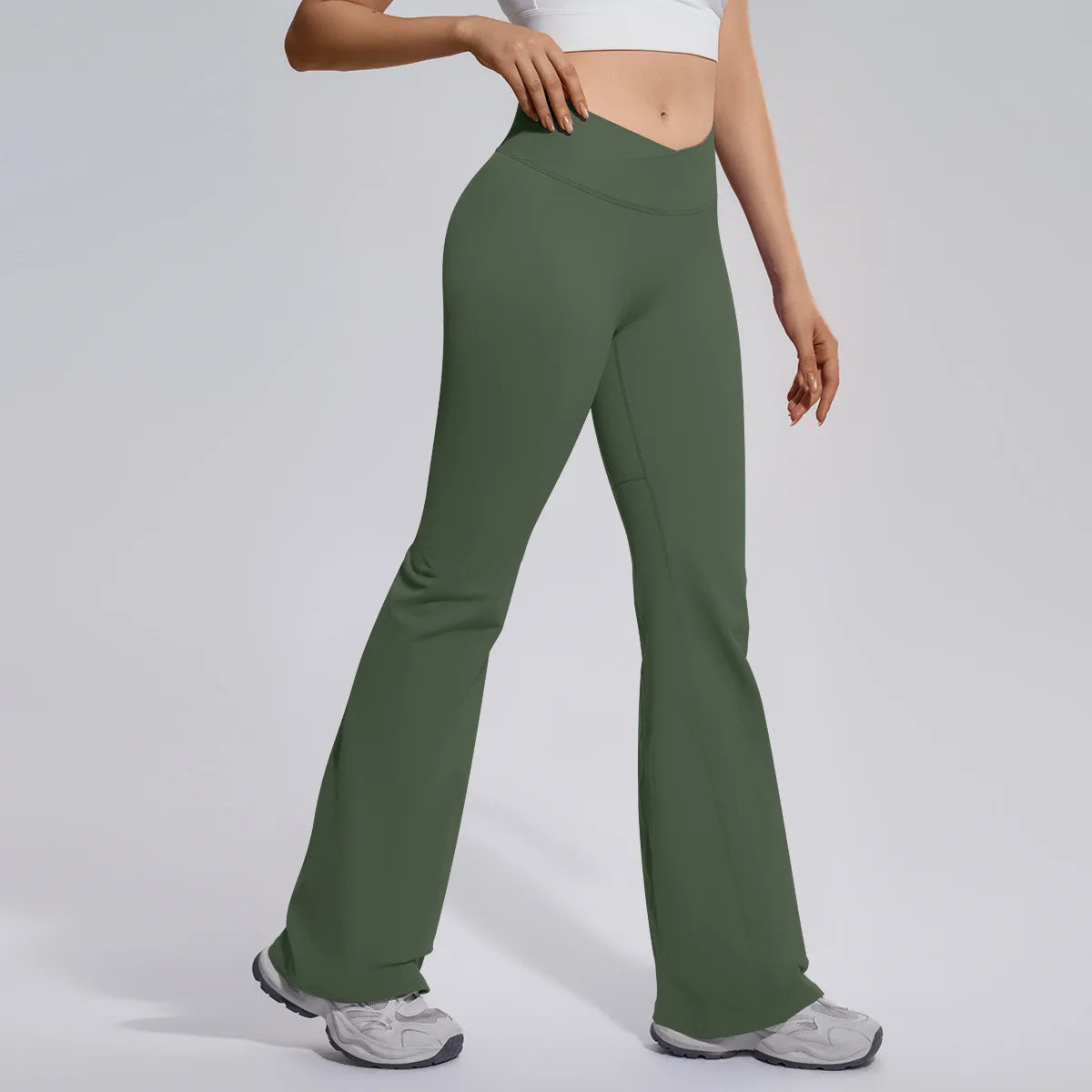 V-Cross Flare Leggings