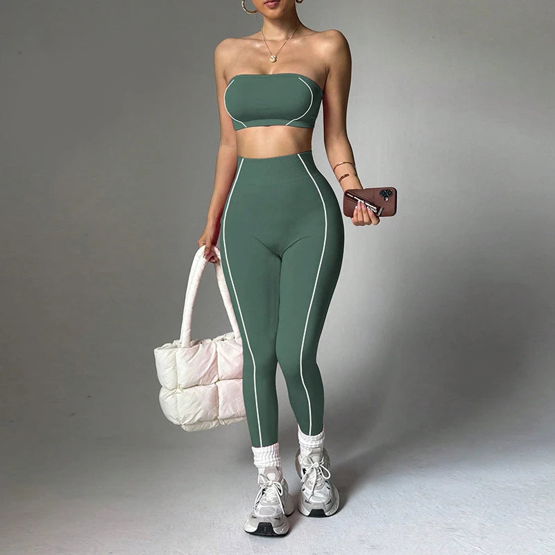 Wrap Top Scrunch Set